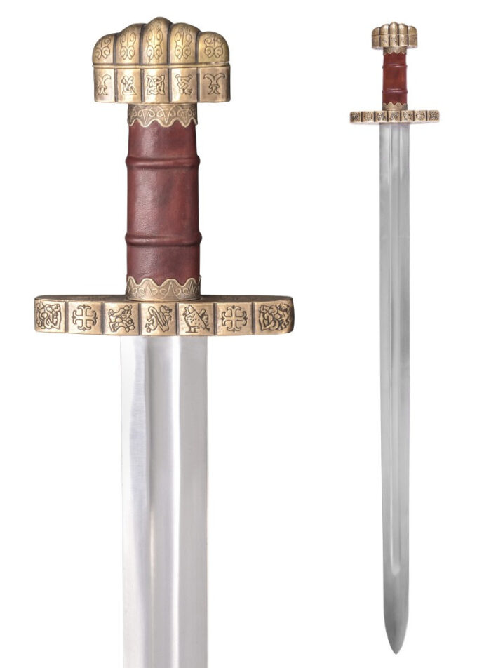 Vikinge Sværd fra Hedeby med skede, 9. Årh., Dekorations sværd