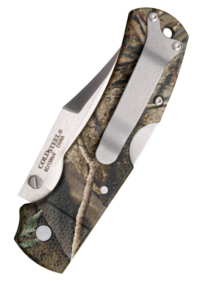 Double Safe Hunter lommekniv, med stålclips, camo