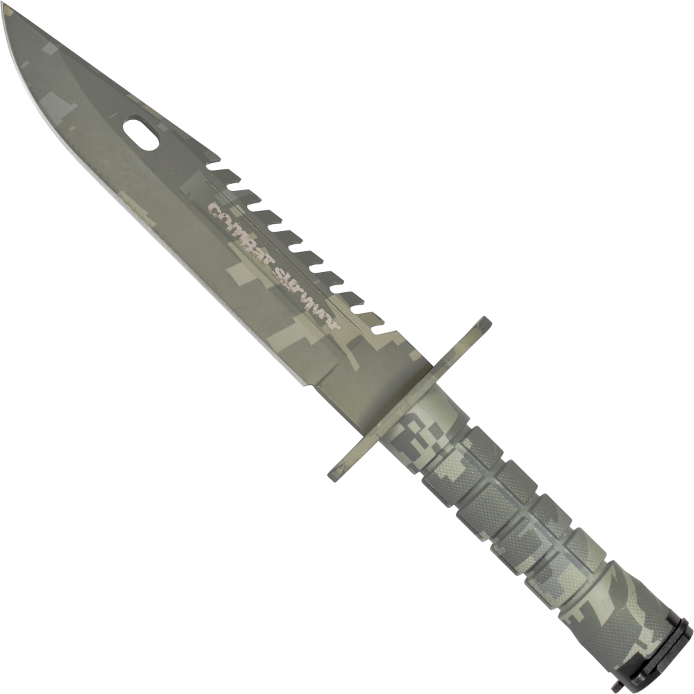 Survival Knife Camo m. Bayonet lås