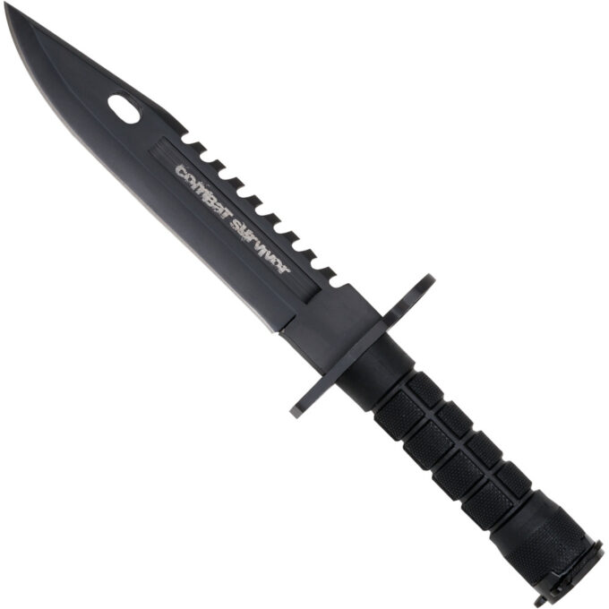 Survival Knife Sort m. Bayonet lås
