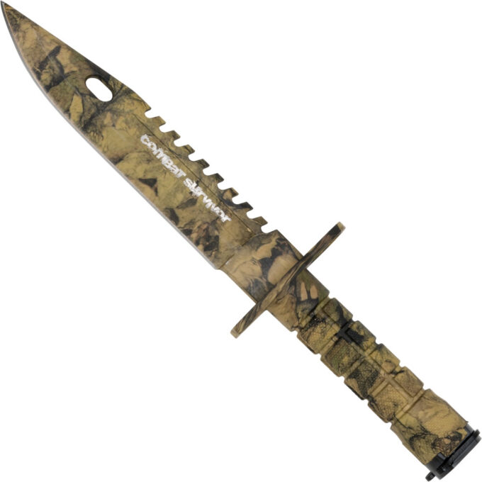 Survival Knife Camo m. Bayonet lås