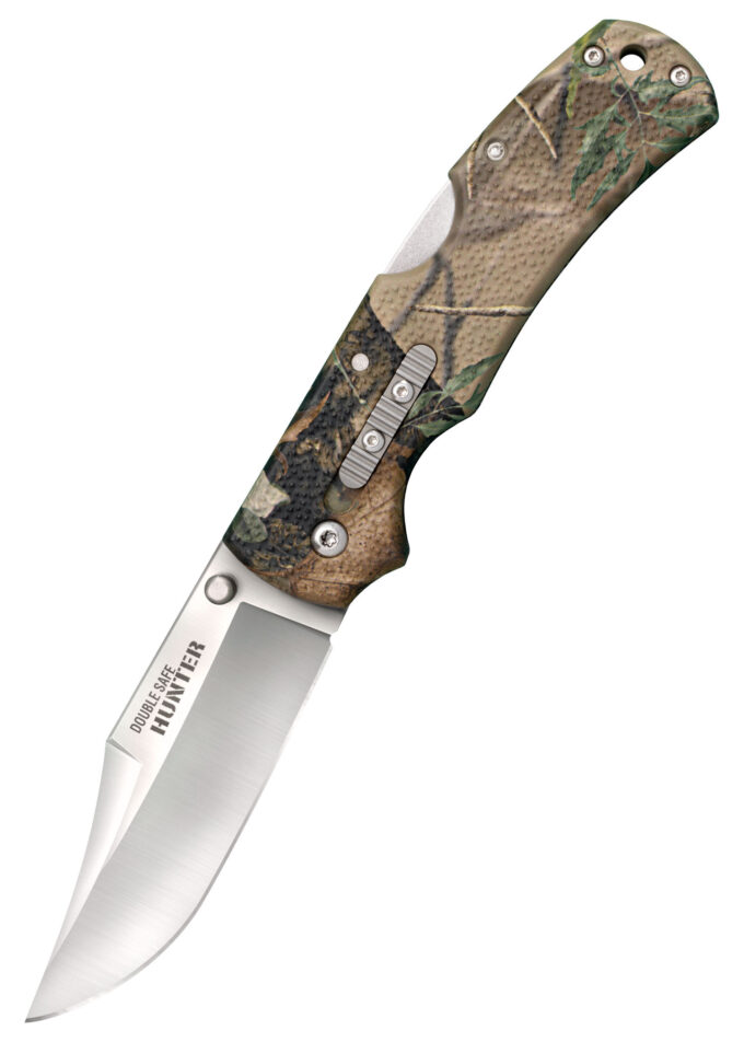Double Safe Hunter lommekniv, med stålclips, camo