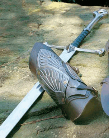 Windlass - Aragon læder armbeskyttere Gondor